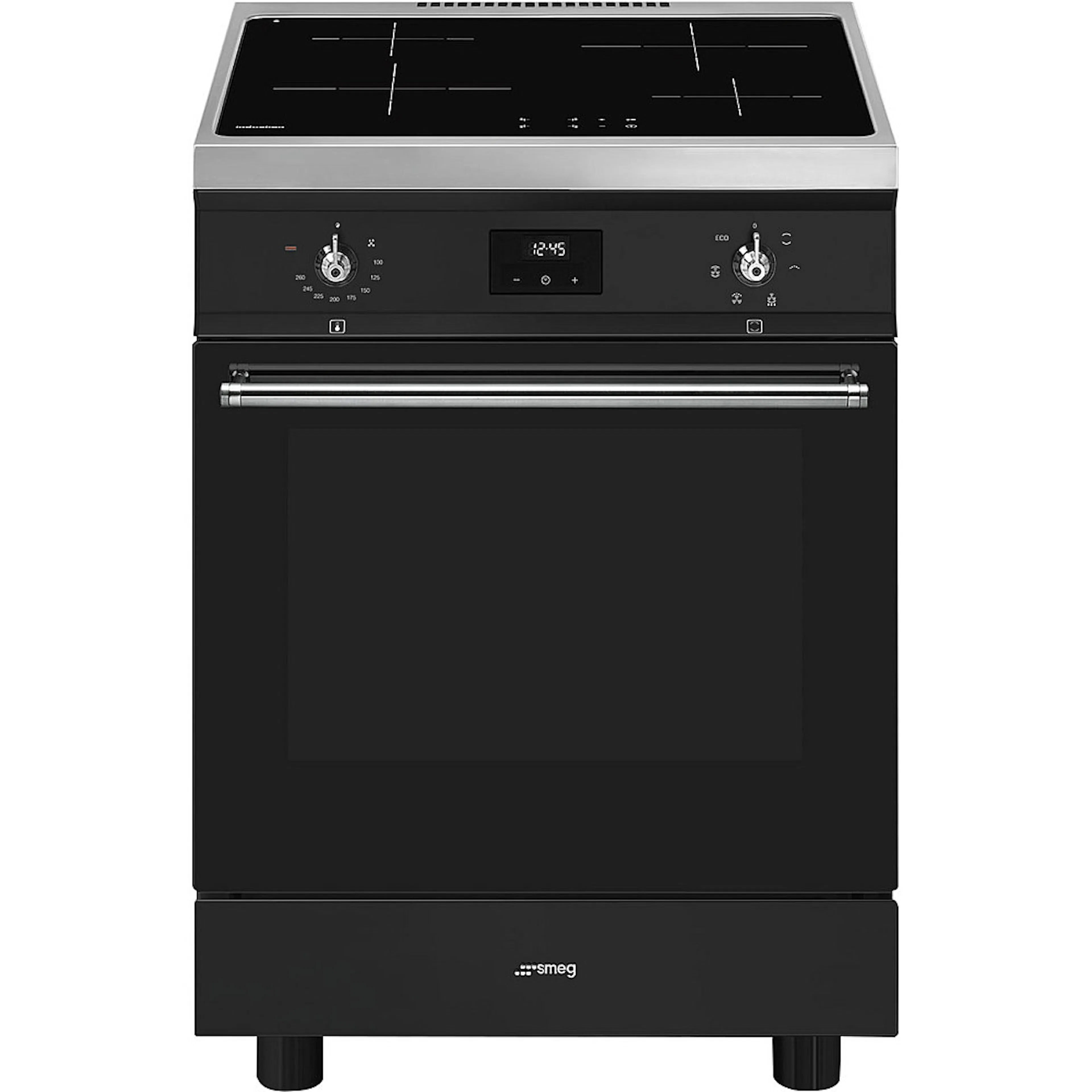 Induksjonsovn Smeg C6IMMBT2 Sort Ovn med Induksjonsplate