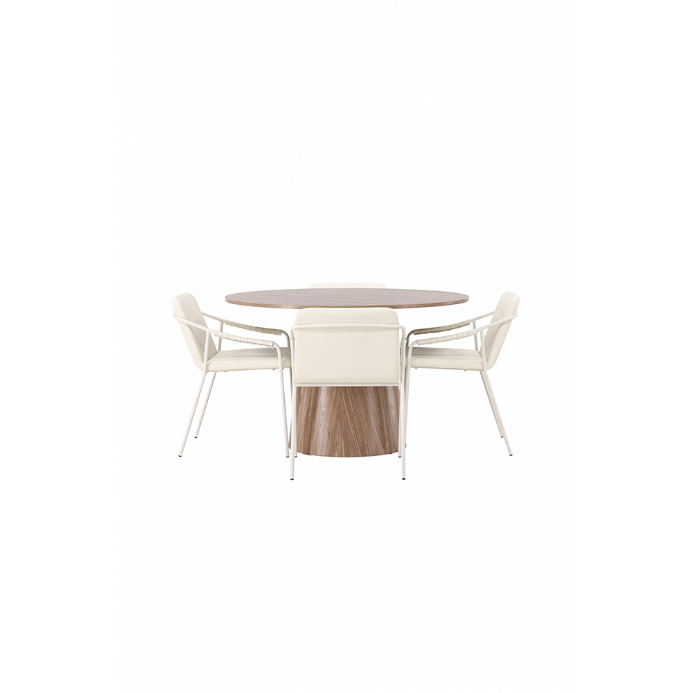 Spisegruppe Venture Home Lanzo med 6 Tvist Stoler