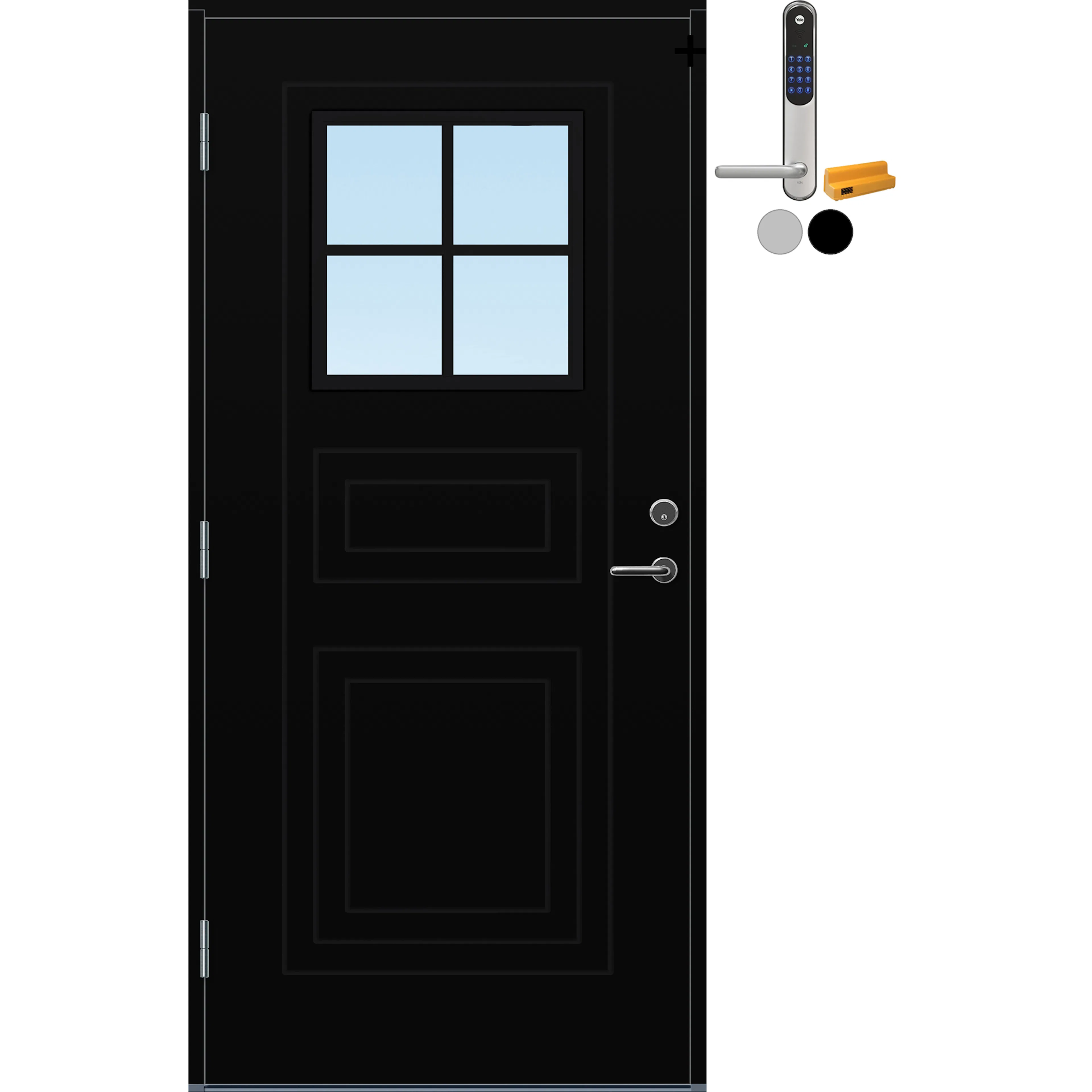Ytterdør Bygg1 Utvik Cotswold med Yale Doorman Classic Home