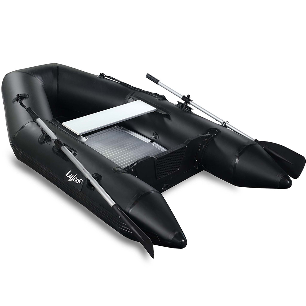 Gummibåt 270cm (0,9 mm PVC), svart Farge Sort