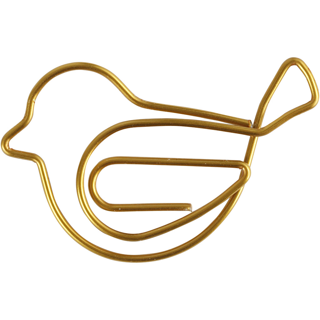 Klips Creativ Company Gullfugl Str 32x40 mm 6 stk/1 Pk