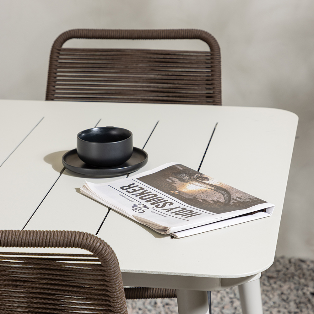 Spisegruppe Venture Home Lina Bord med 6 Lindos Stoler