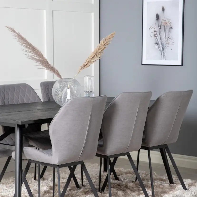 Spisegruppe Venture Home Salt med 6 Geneva Stoler