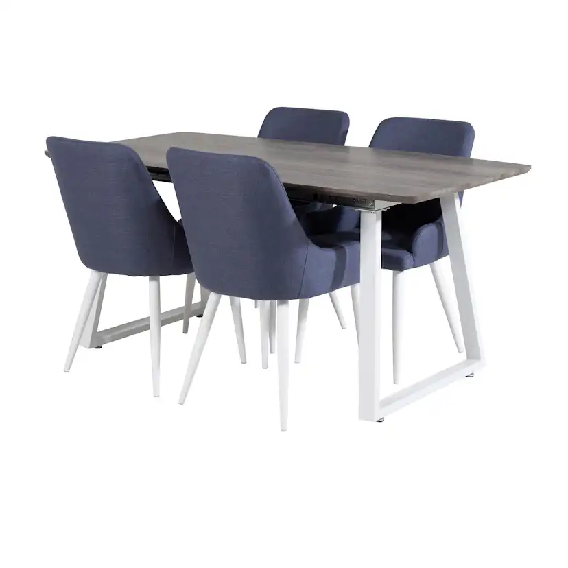 Spisegruppe Venture Home Ina med 4 Plake Stoler