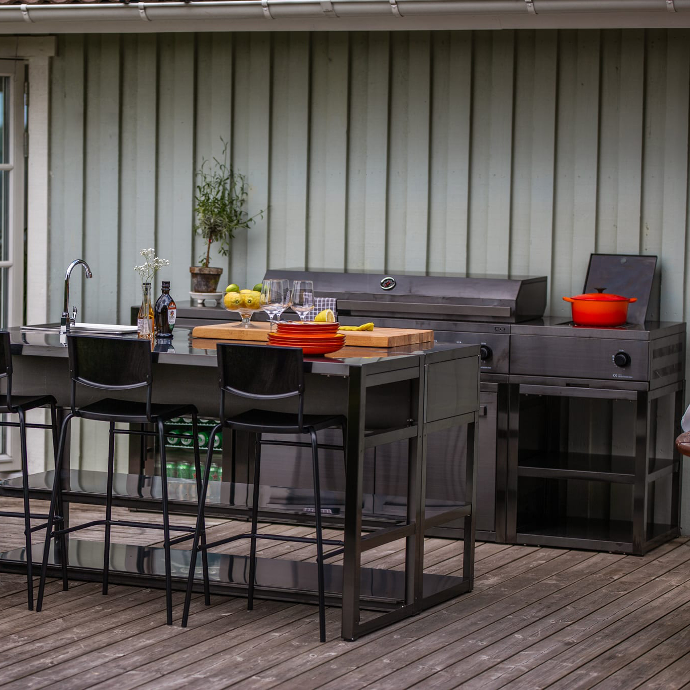 Gassgrill Myoutdoorkitchen Nordic Line Black 201SS NO - LPG