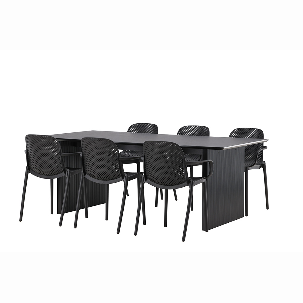 Spisegruppe Venture Home Vail med 6 Baltimore Stoler