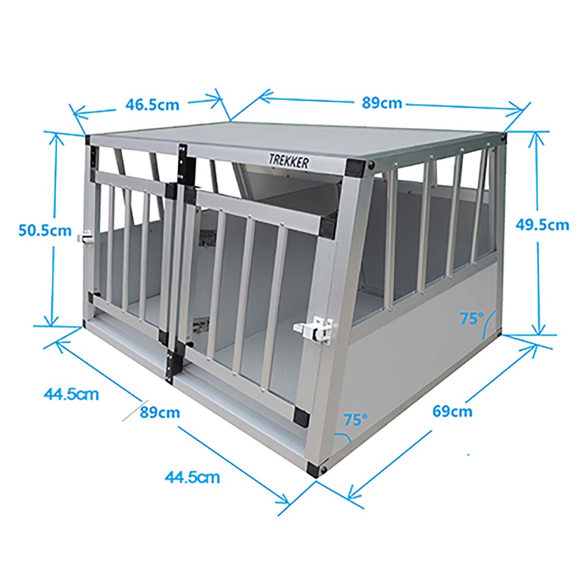 Hundebur Trekker L 89x69x50 cm