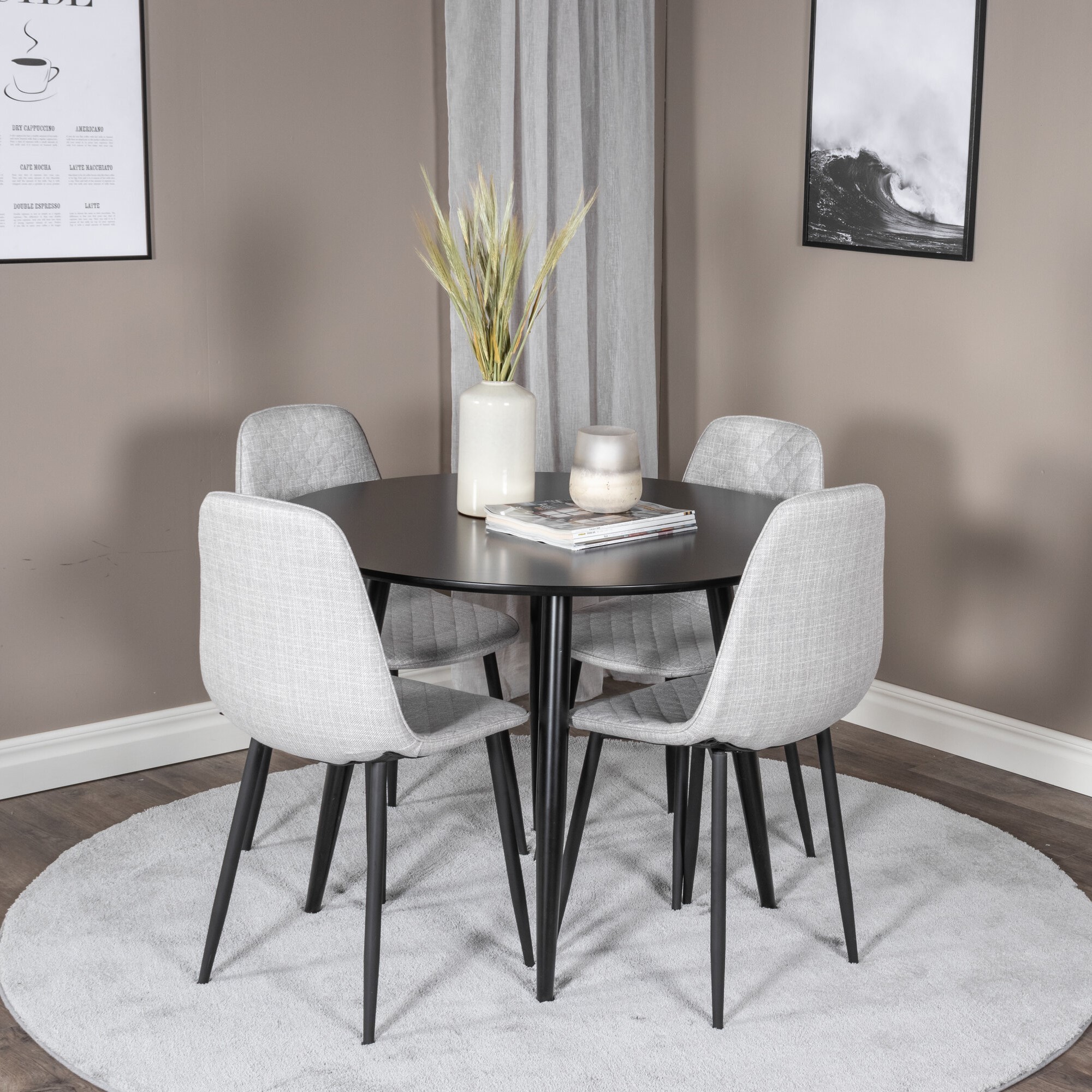 Spisegruppe Venture Home Plaza med 4stk Polar Stoler