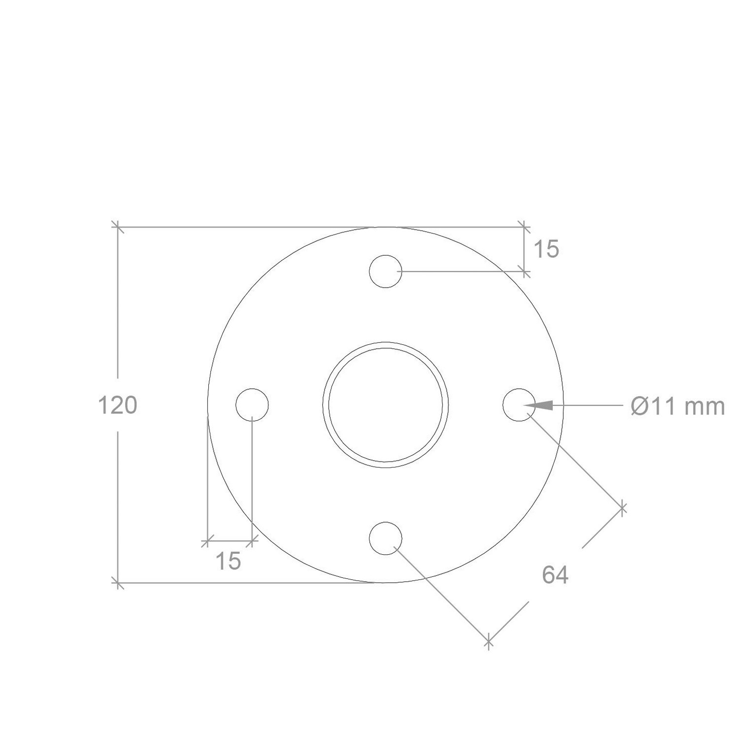 Stålstolpe PLUS Rund med Fot og Stolpedeksel/Bolter Ø42,4 mm