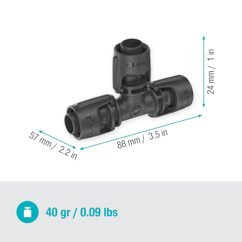 T-kobling Gardena Micro-Drip 13 mm (1/2")