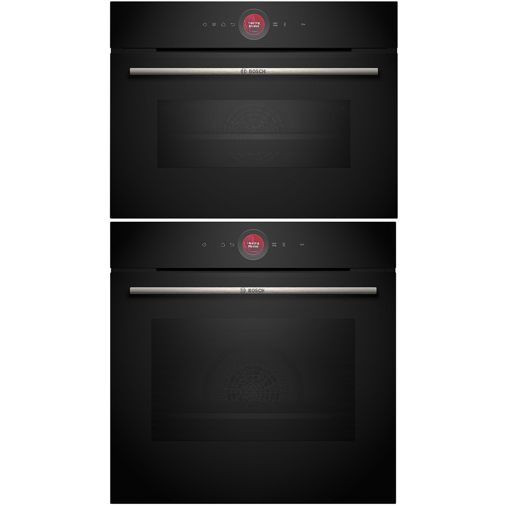 Ovn- og Mikrobølgepakke Bosch HBG7742B1 + CMG7241B1 Serie 8 Sort