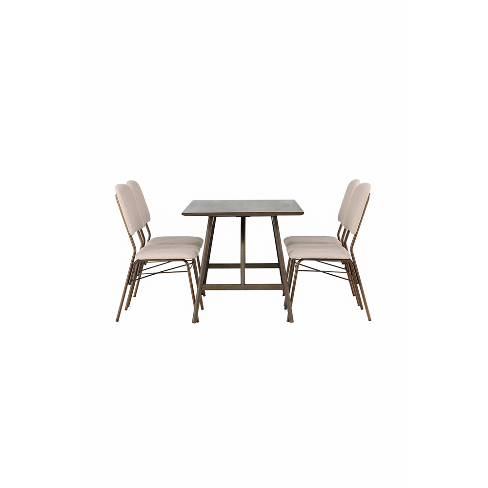 Spisegruppe Venture Home Kaseidon med 4 stk Seda Stoler