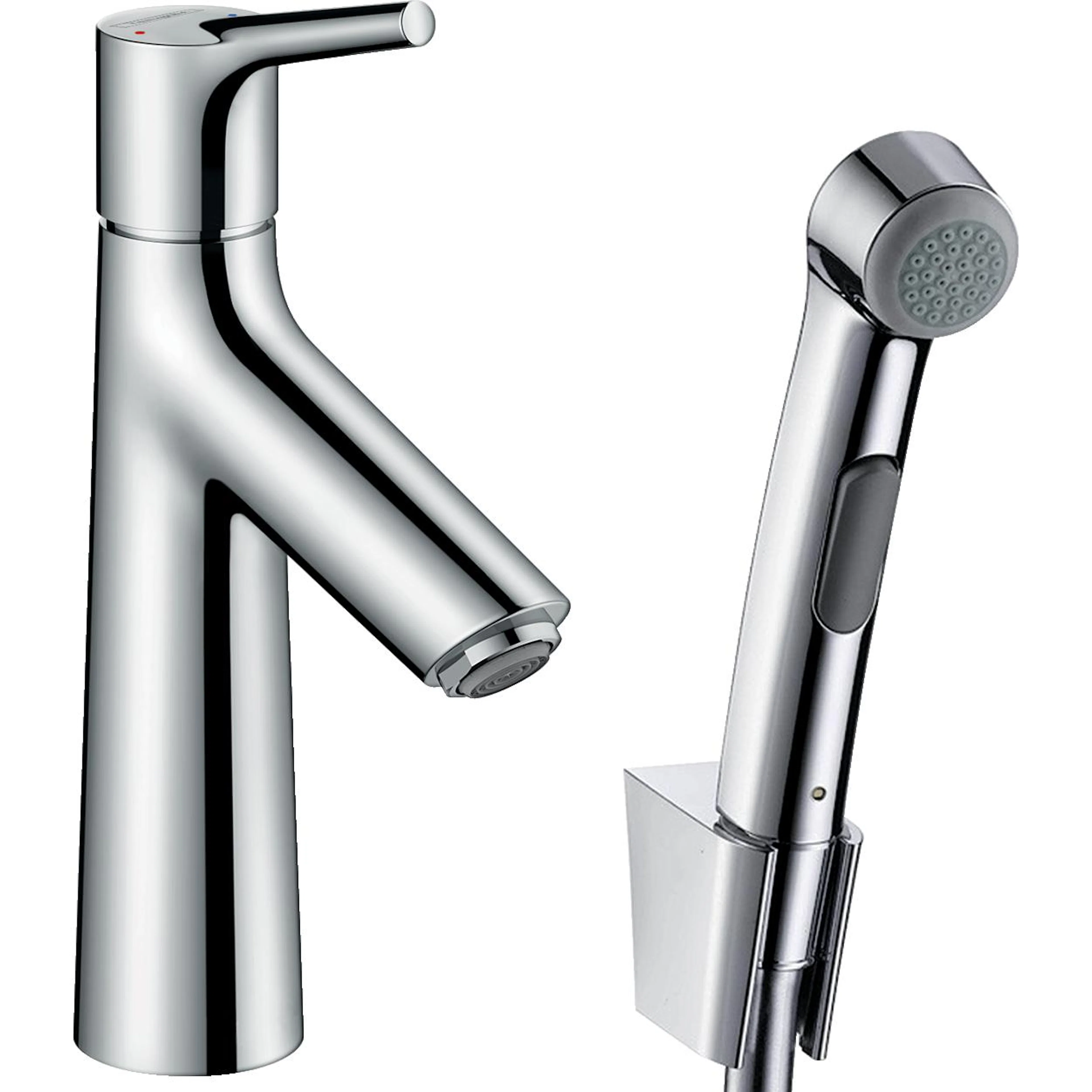 Servantbatteri Hansgrohe Talis S med Bidethånddusj