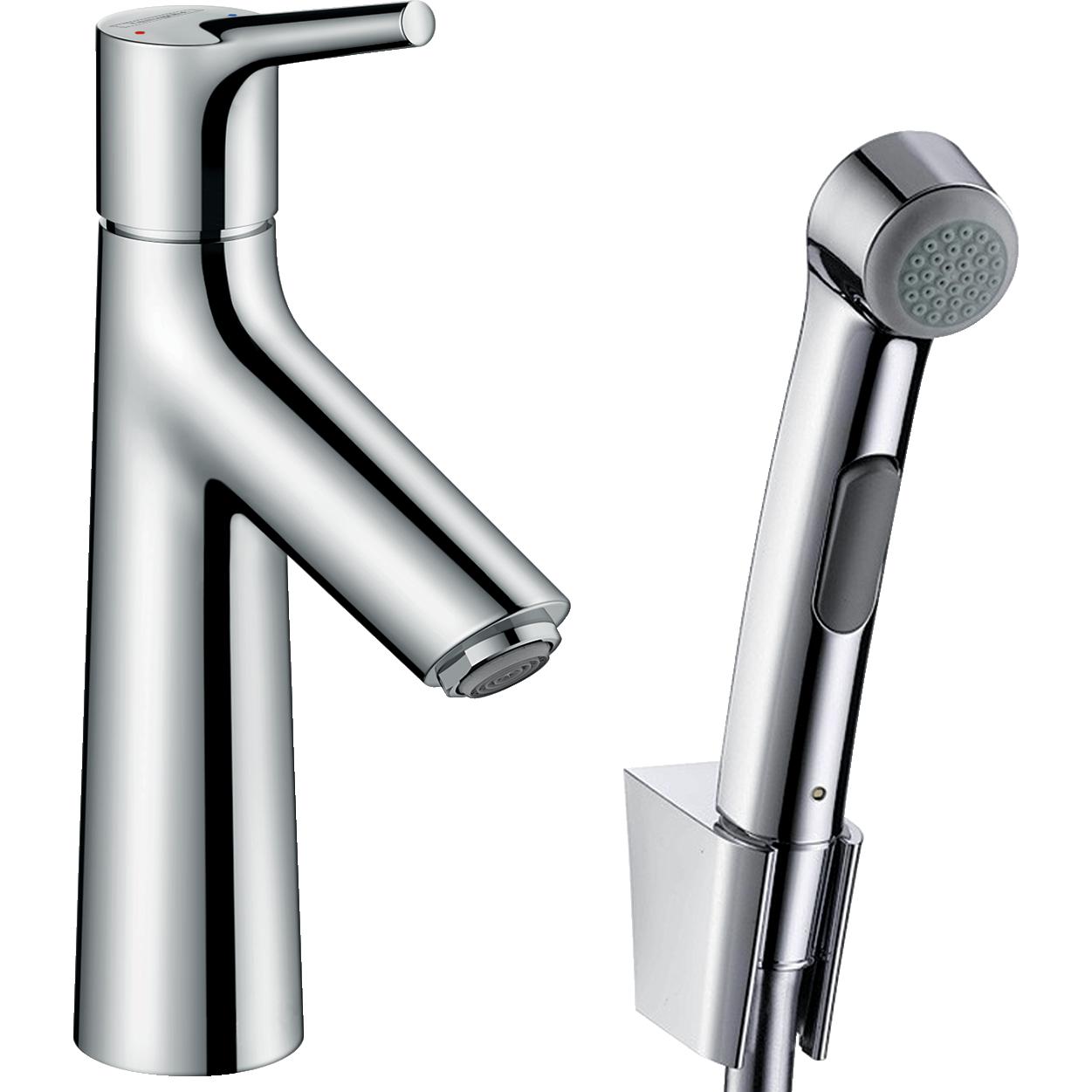 Tv&auml;ttst&auml;llsblandare Hansgrohe Talis S med Bidettehanddusch