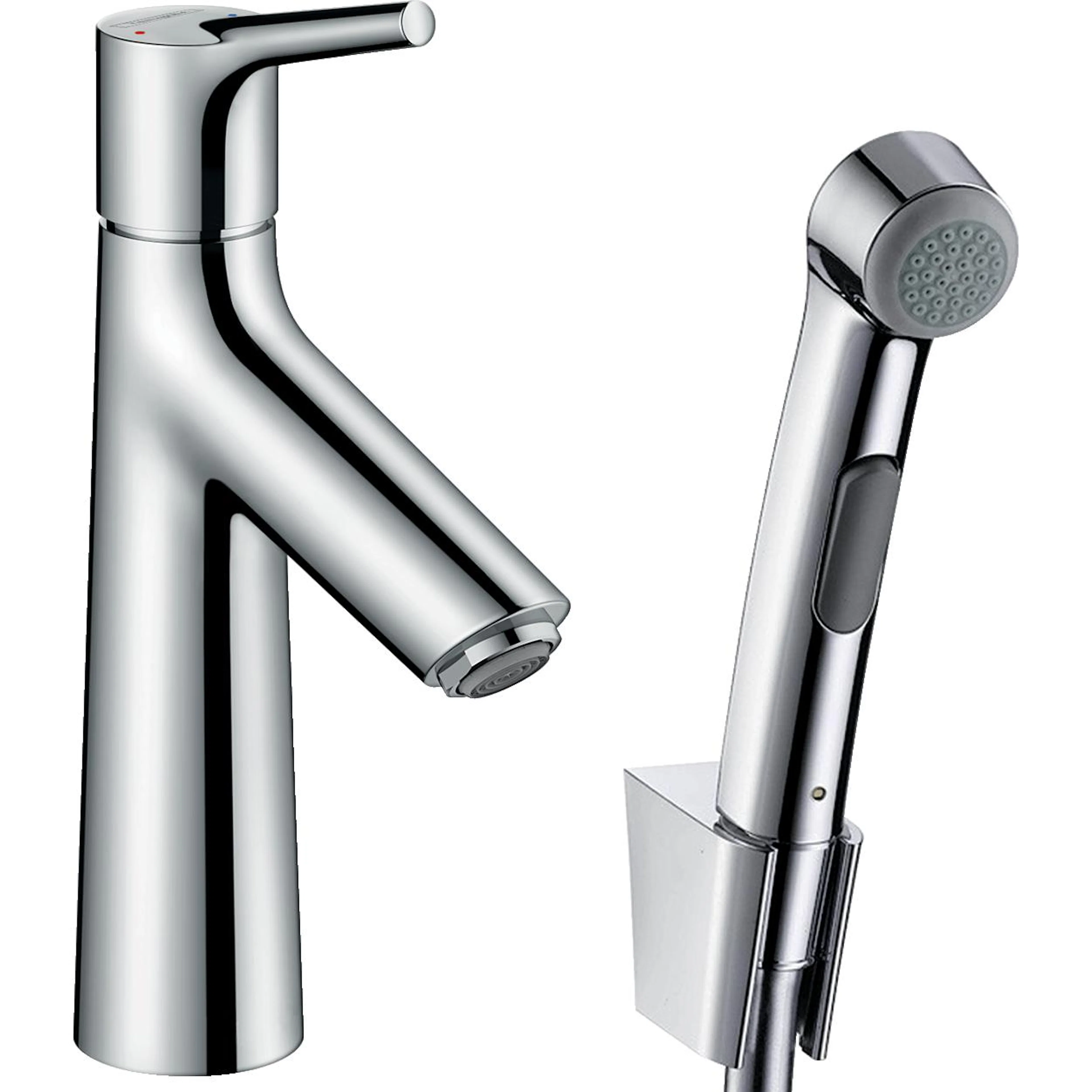 Servantbatteri Hansgrohe Talis S med Bidethånddusj