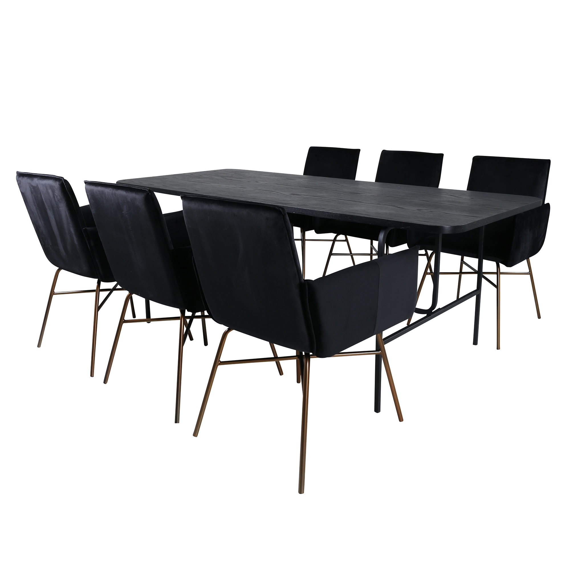Spisegruppe Venture Home Chicago med 6 Annika Stoler