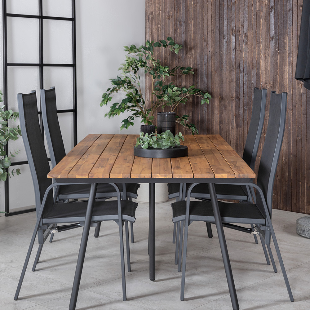 Spisegruppe Venture Home Chane med 4 Curz Spisestoler