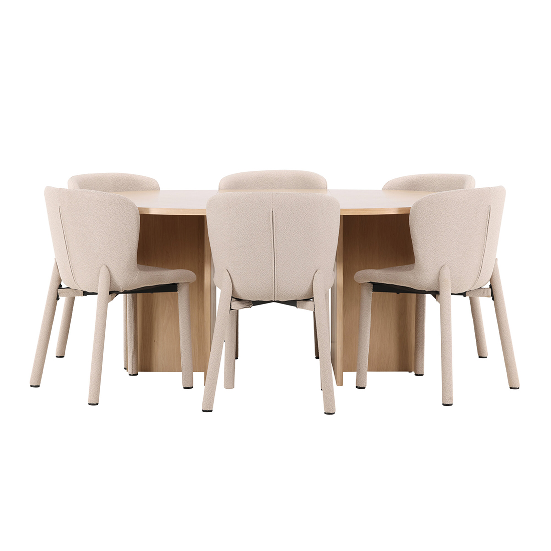 Spisegruppe Venture Home Strada Ø120 cm med 6st Astoria Spisestoler