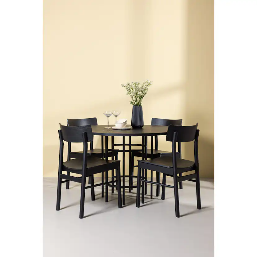 Spisegruppe Venture Home Copenhagen med 4st Montros Spisestoler