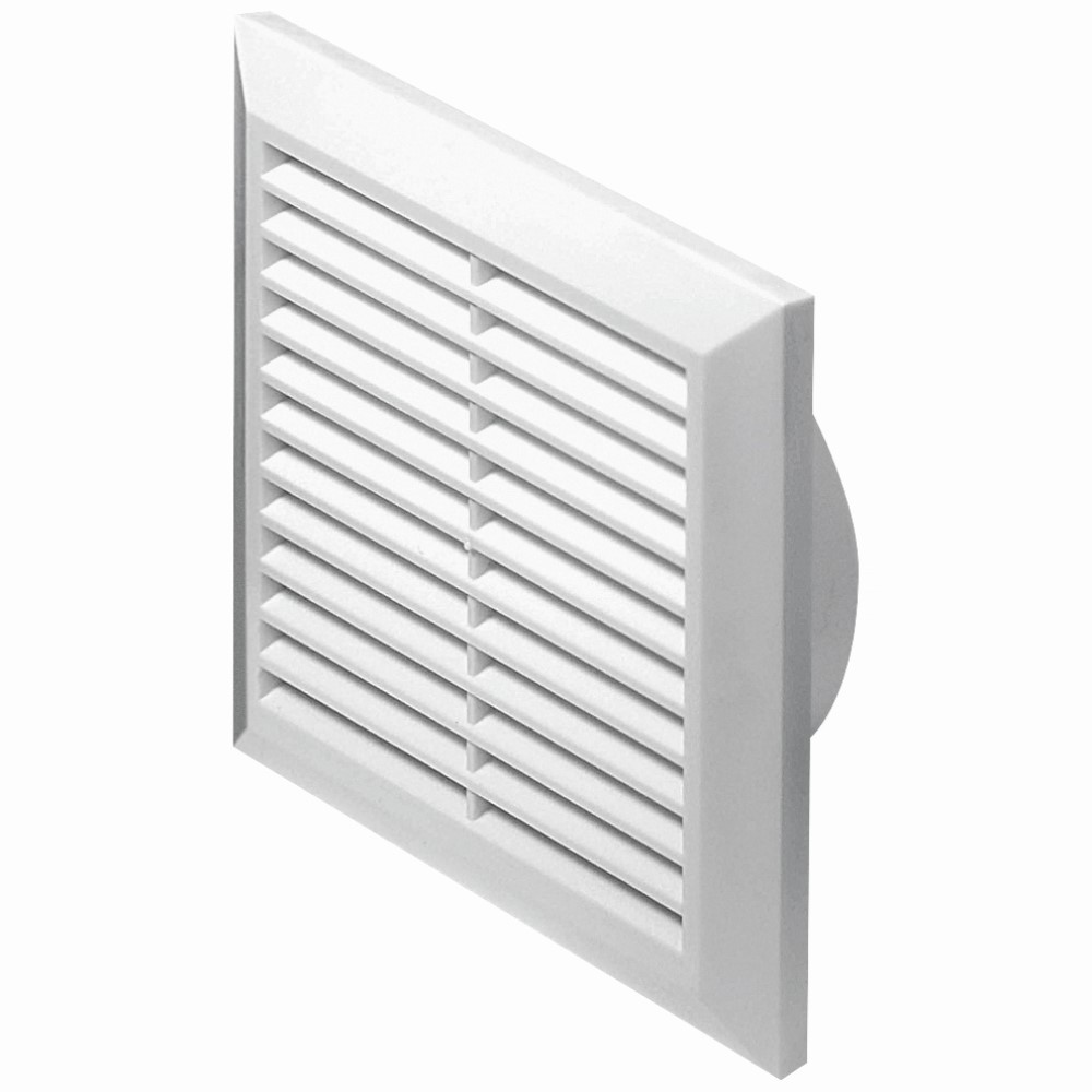 Ventilrist Malmbergs Firkantet 100 mm Hvit