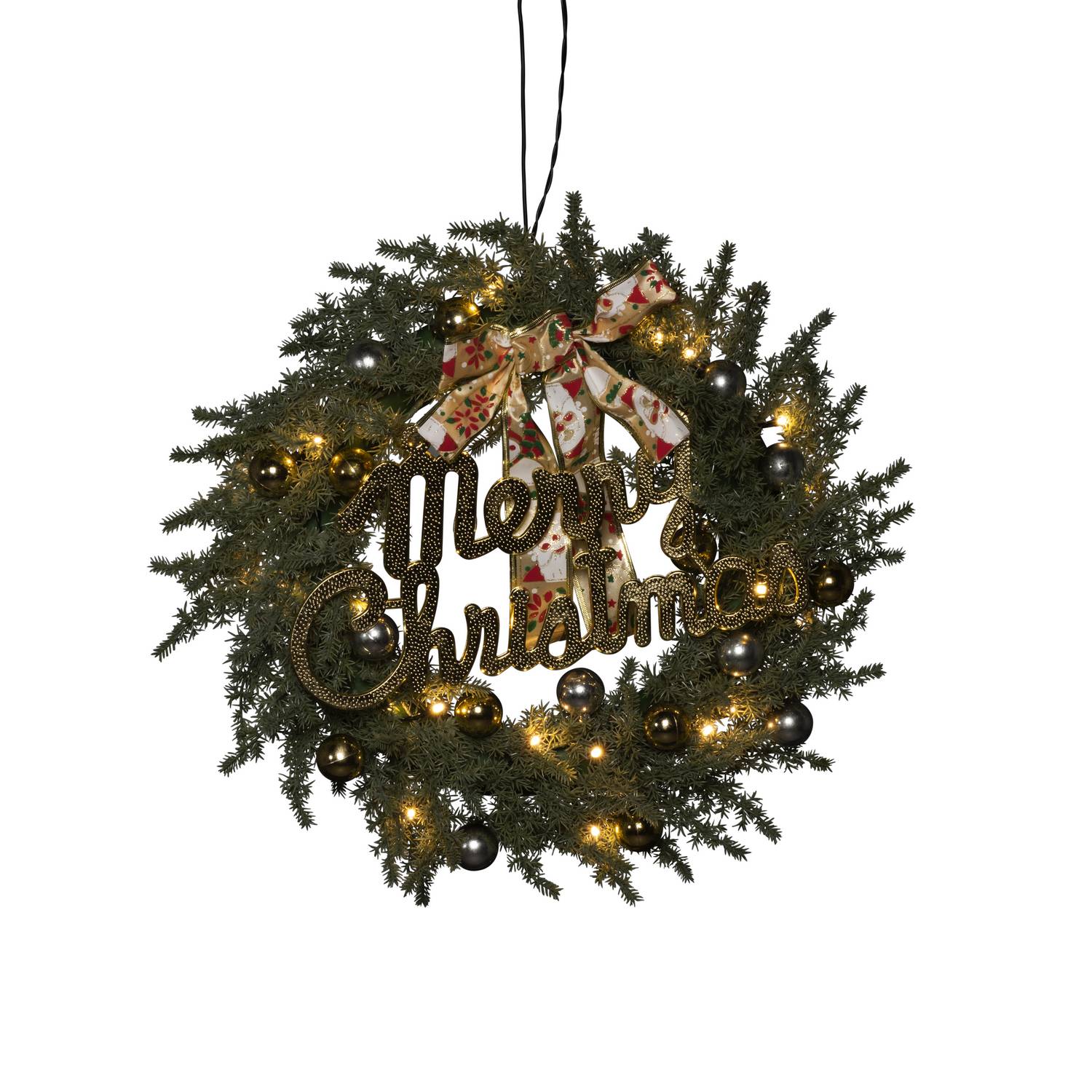 Grankrans Gnosjö Konstsmide B/O 40 cm 25 LED