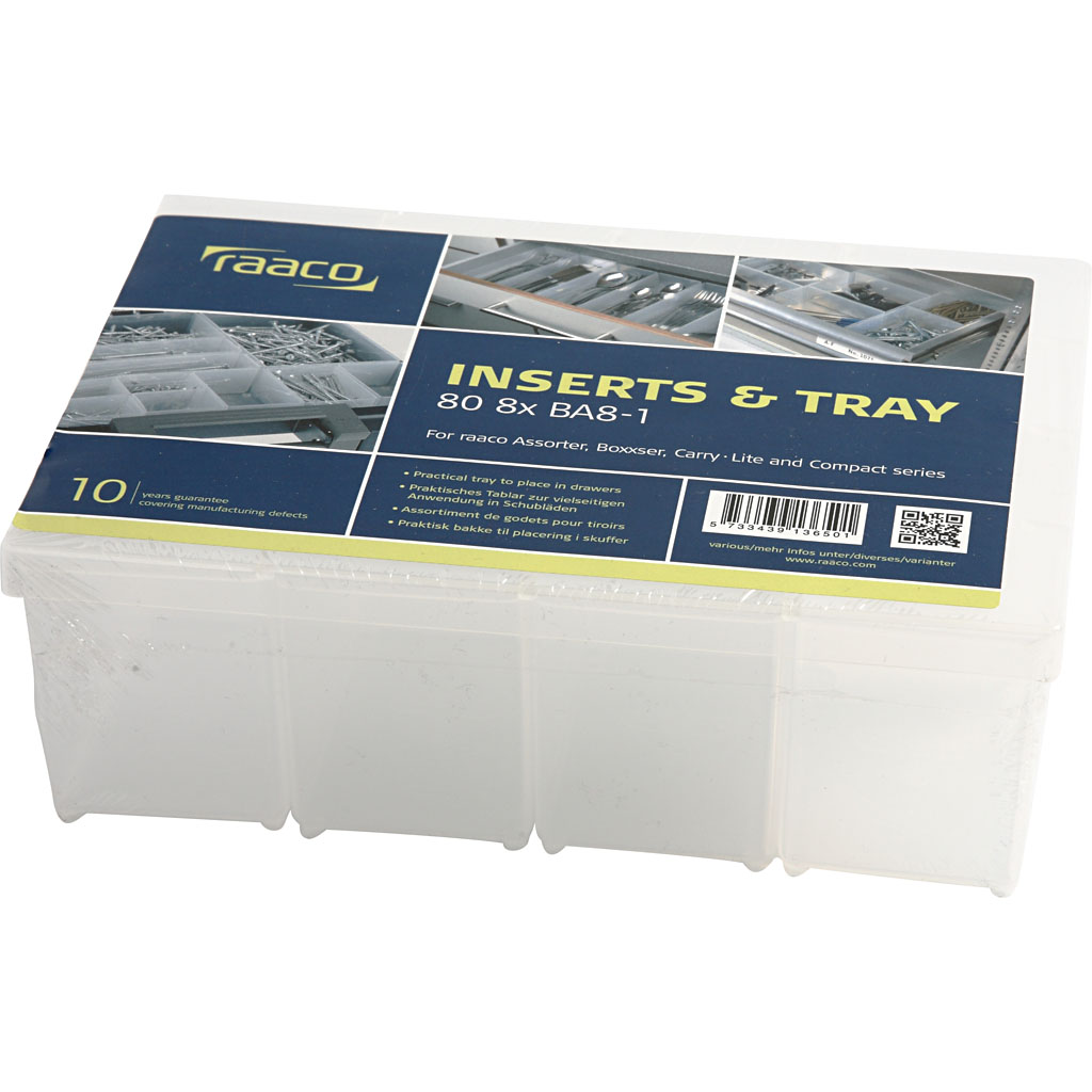 Basisinnsats Raaco Nr. Ba8-1 H80 mm Str 79x55 mm 8 Stk/1 Förp