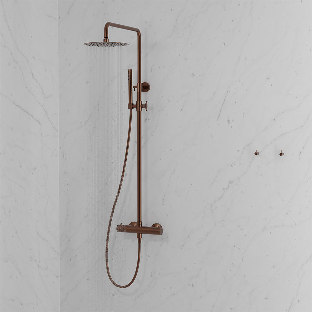 Takduschset Scandtap Steel Pleasure 2 Amber Takdusjsett Scandtap Steel Pleasure 2 Amber