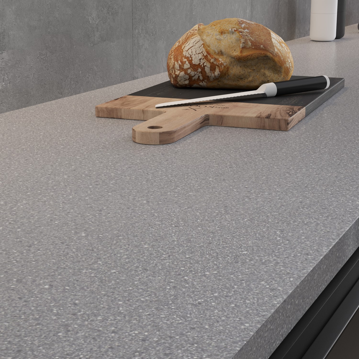 Benkeplate Fibo Laminat 125 Granite Black