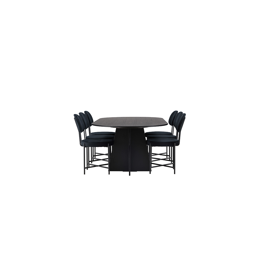 Spisegruppe Venture Home Bootcut med 6 stk Stella Stoler