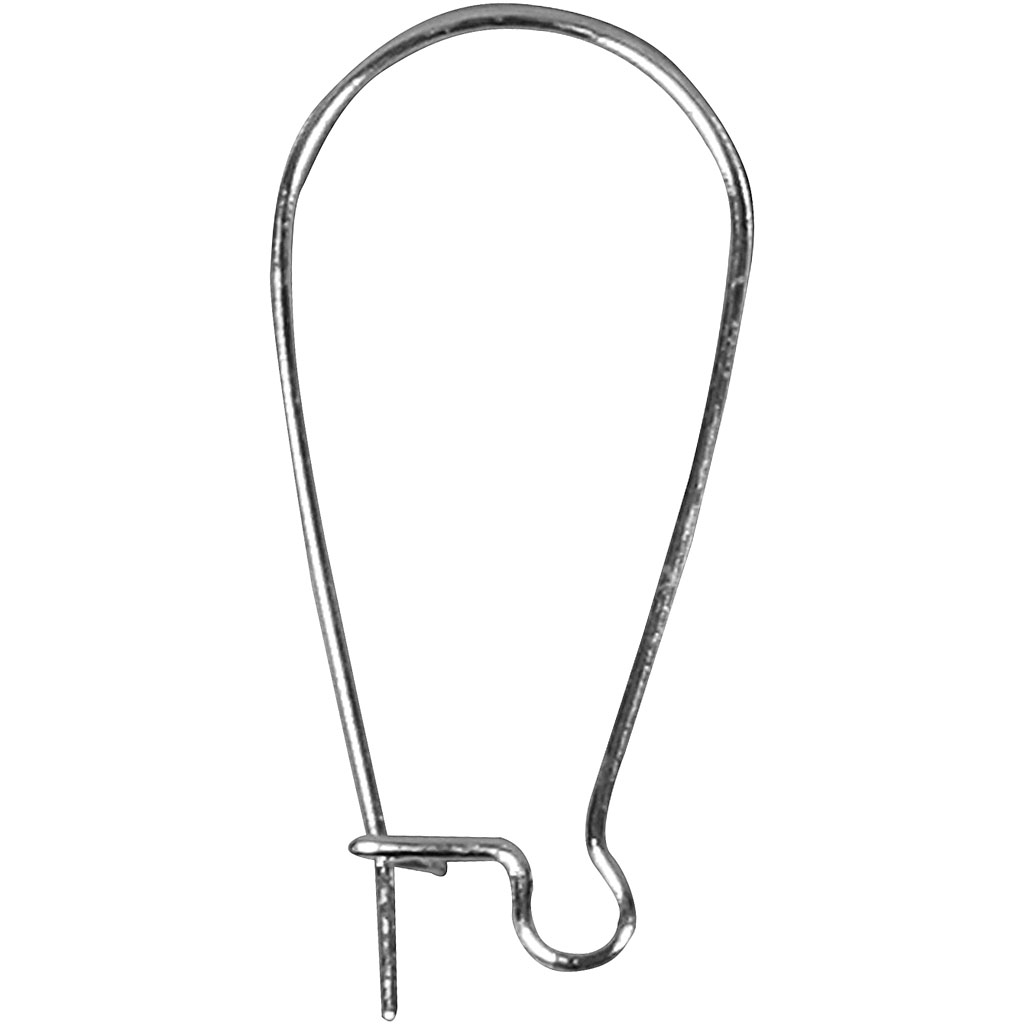 Ørebøyle Creativ Company Forsølvet 25 mm 1 Pk