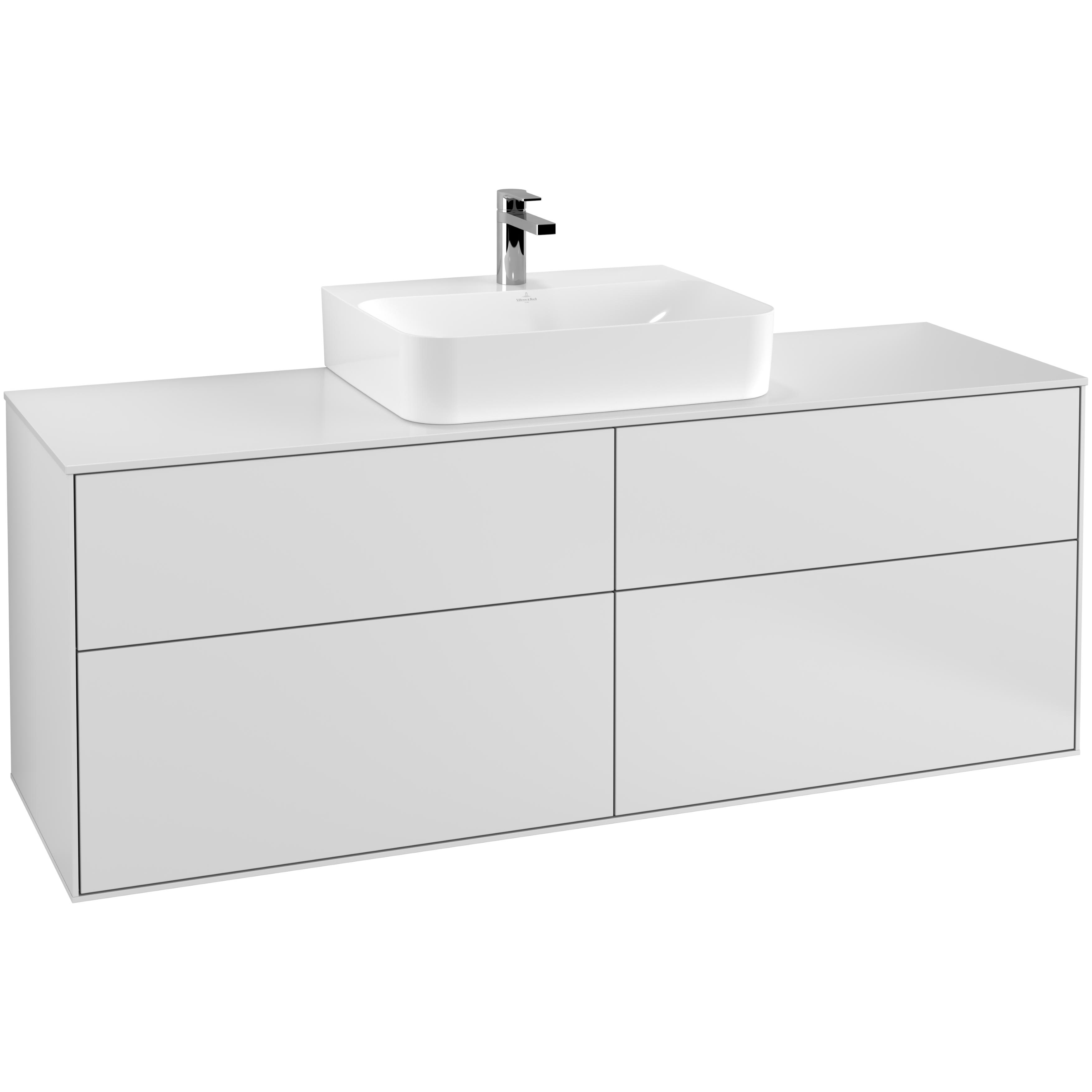 Tvättställsskåp Villeroy & Boch Finion med 4 Lådor och Bänkskiva för Centrerat Tvättställ