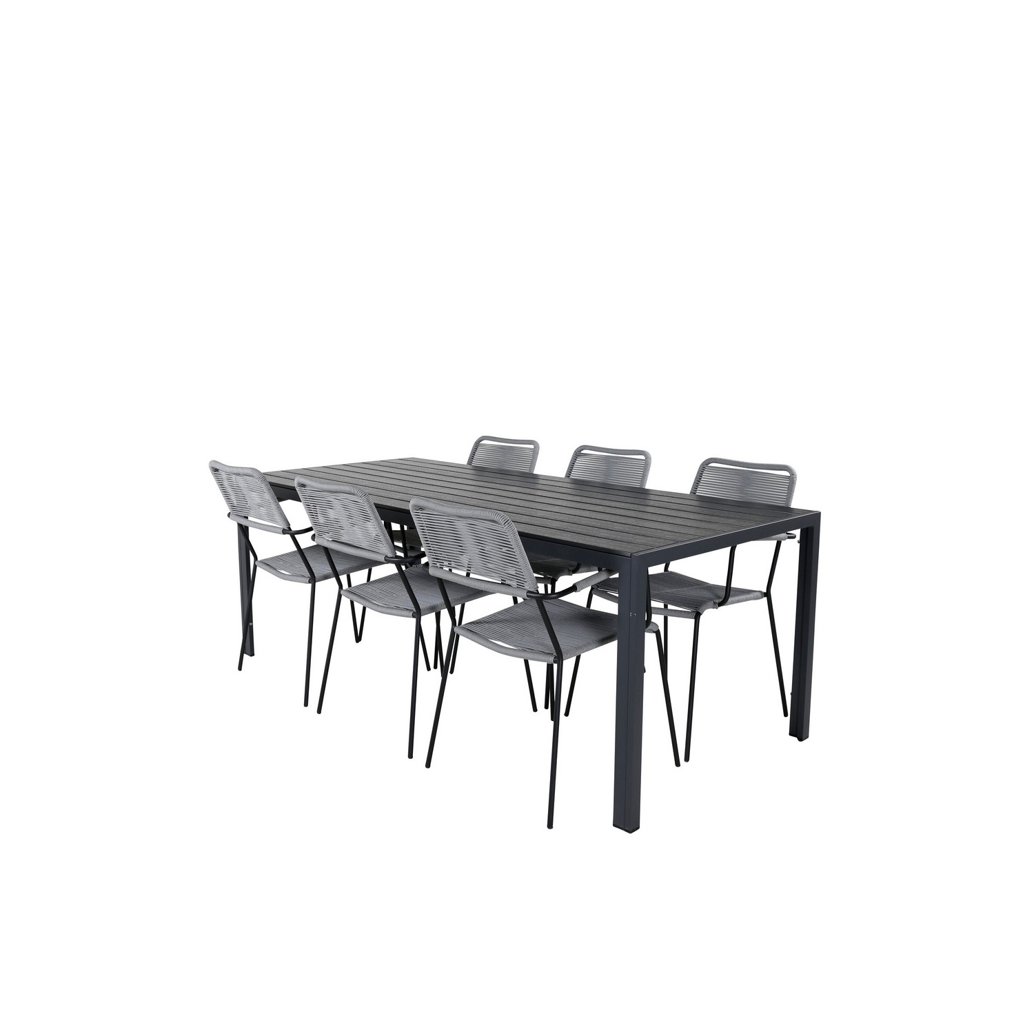 Spisegruppe Venture Home Bront med 6 Leon Spisestoler