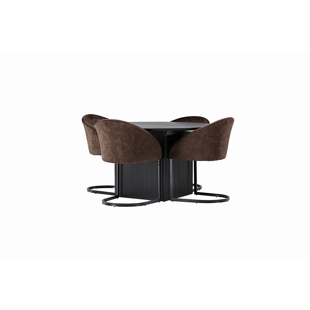 Spisegruppe Venture Home Matilda med 4 Evening Stoler