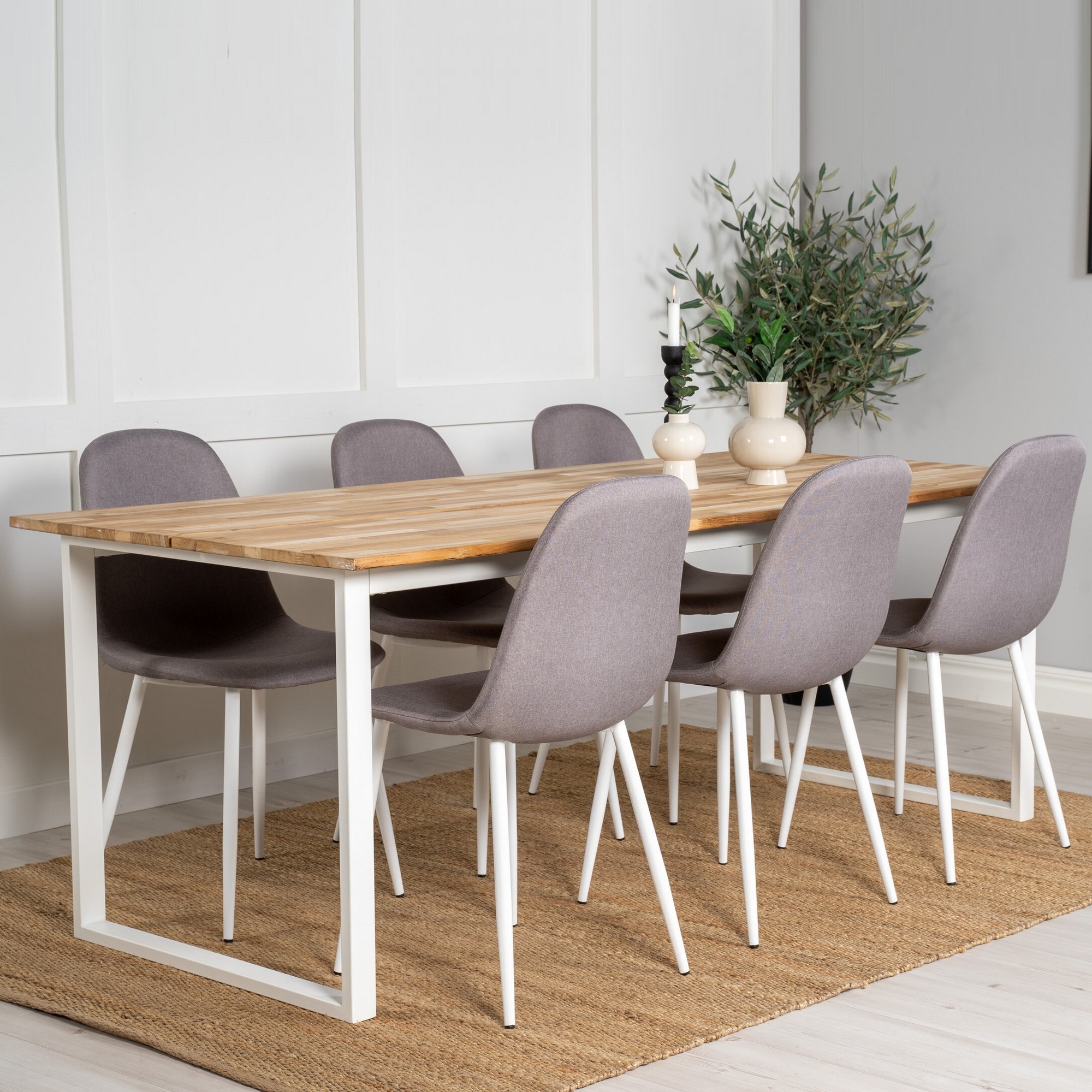 Spisegruppe Venture Home Cirebon med 6stk Polar Stoler