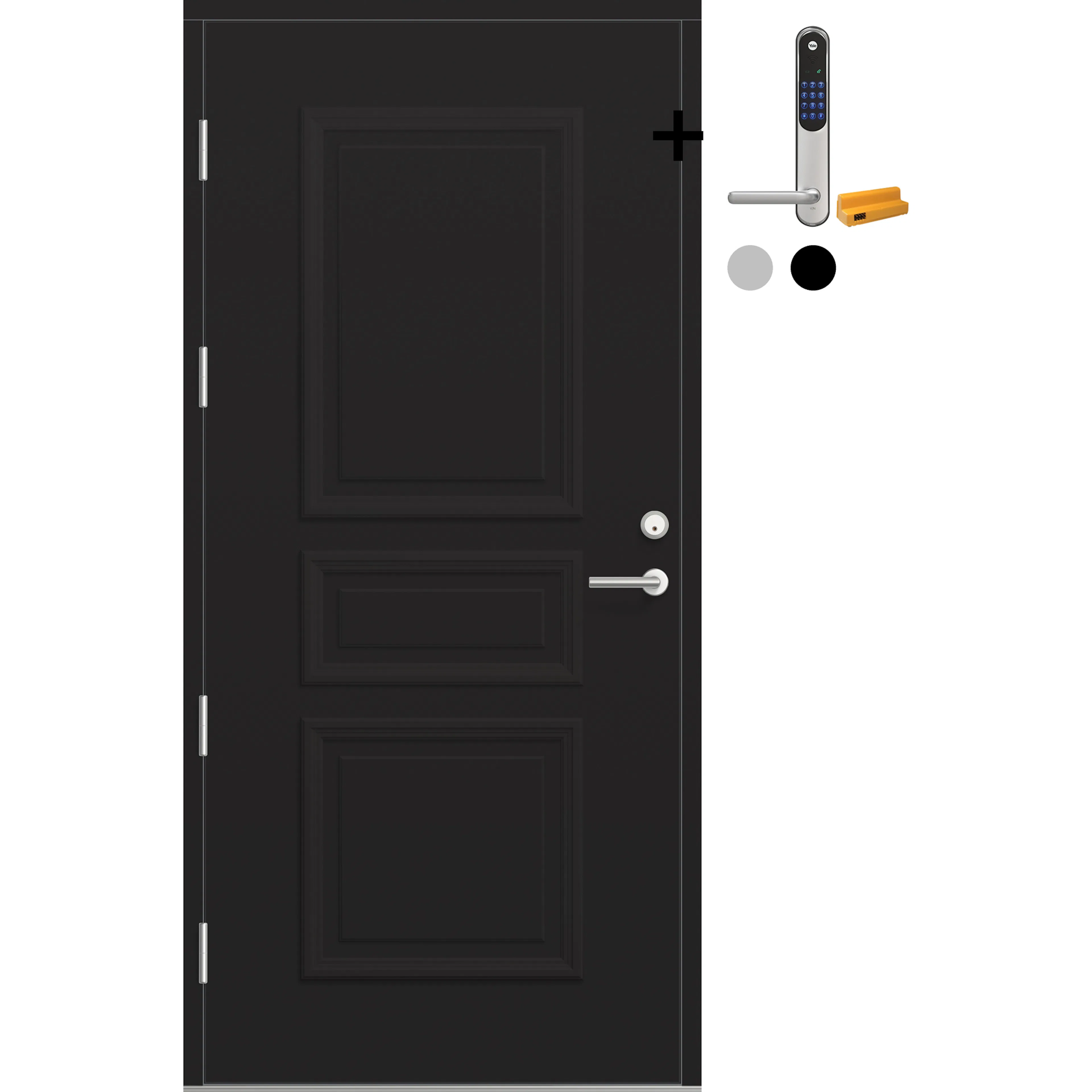 Ytterdør Bygg1 Fjord 03 med Yale Doorman Classic Home