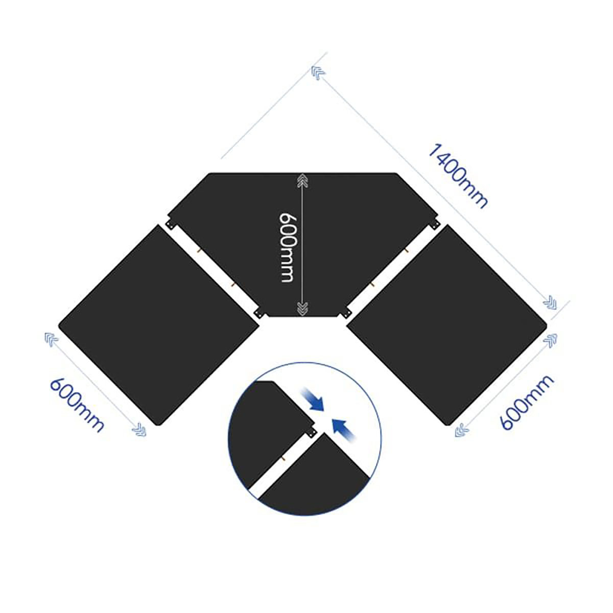 Hjørneskrivebord Lykke M100 Hev- og Senkbar