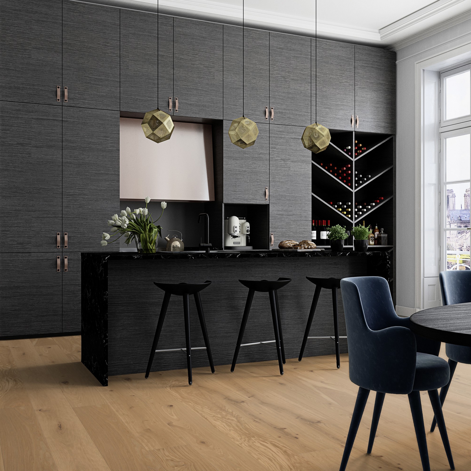 Parkett Boen Eik Authenic Live Natural Olje 1-Stav