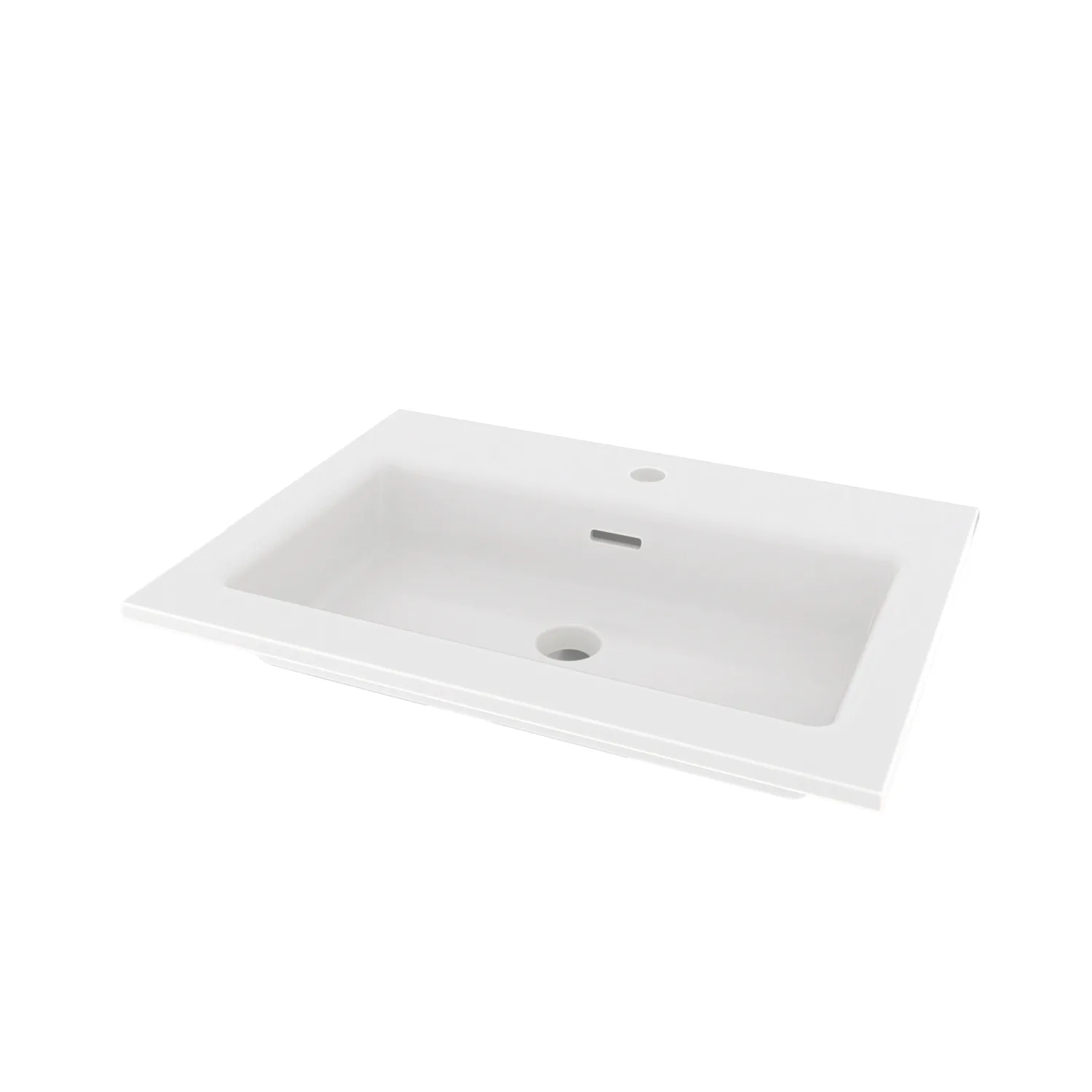 Tvättställ Floen 60x45 Vit B: 600 mm