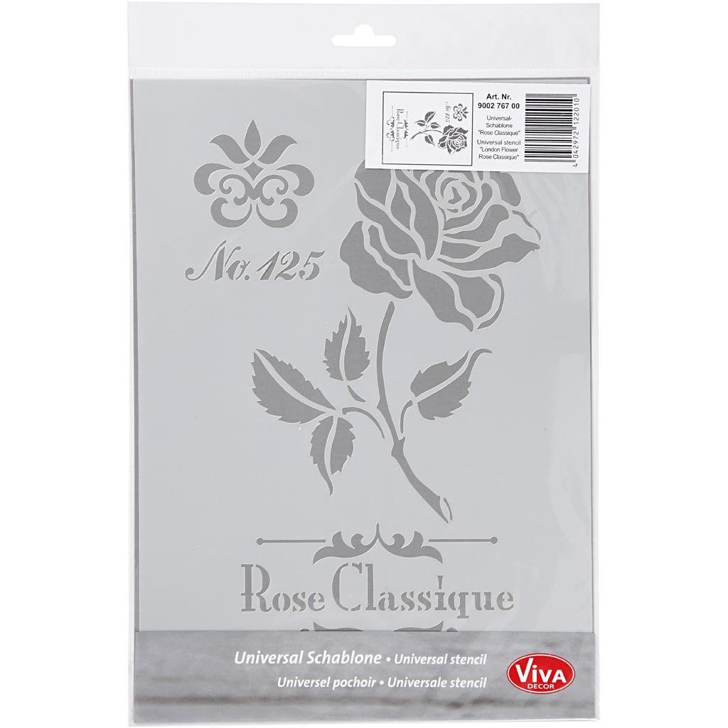 Sjablong Creativ Company Stensil Rose A4 210x297 mm 1 stk