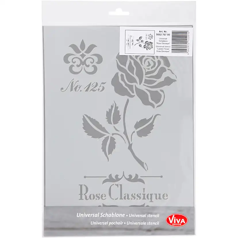 Sjablong Creativ Company Stensil Rose A4 210x297 mm 1 stk