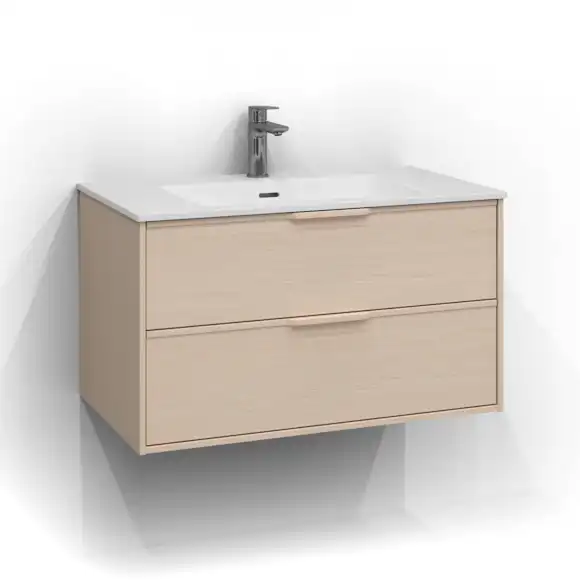 Tvättställsskåp Svedbergs Epos 80×45 med 2 Lådor
