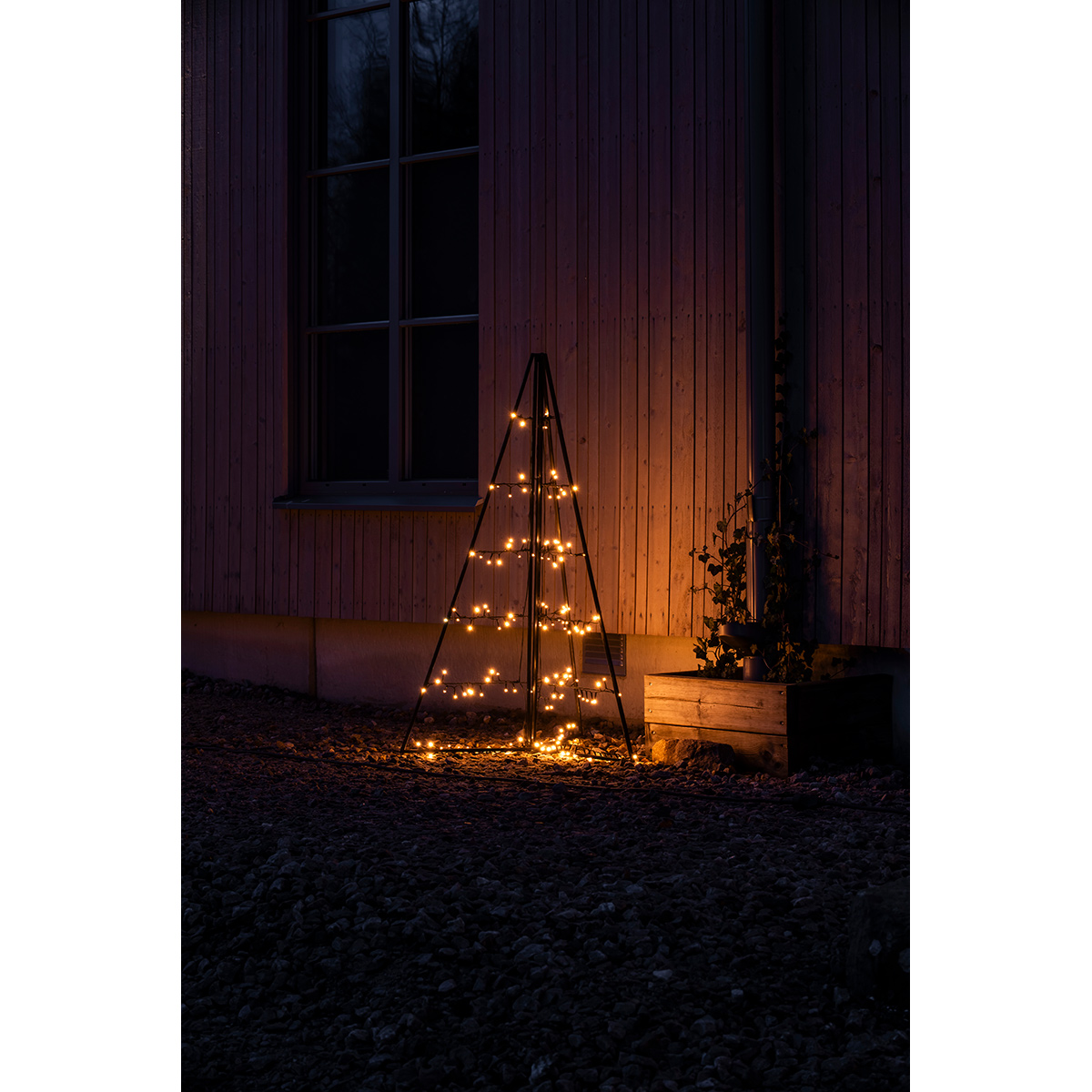 Metalldekorasjon Gnosjö Konstsmide Pyramid LED
