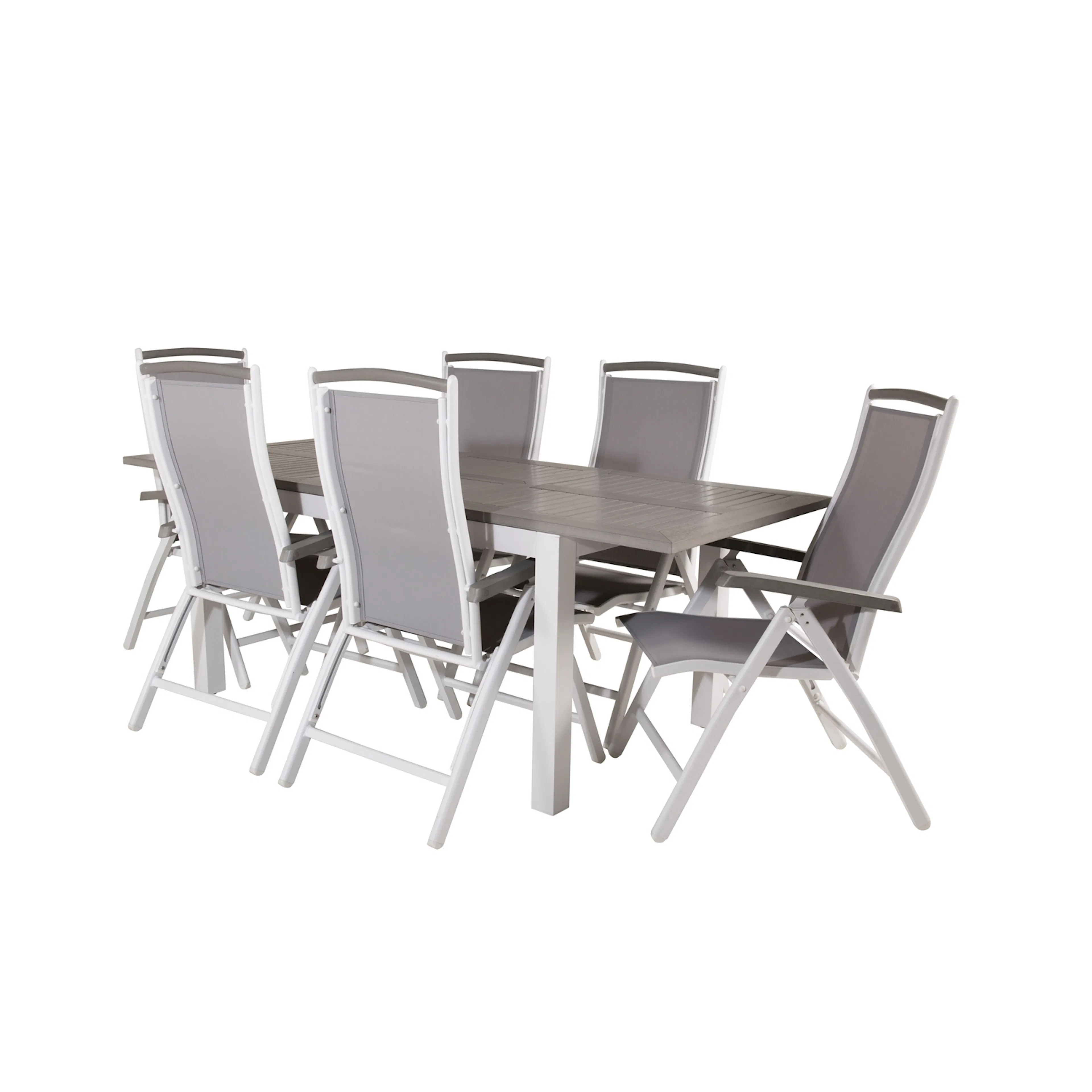 Spisegruppe Venture Home Aleyna 152/210 med 6 Stoler