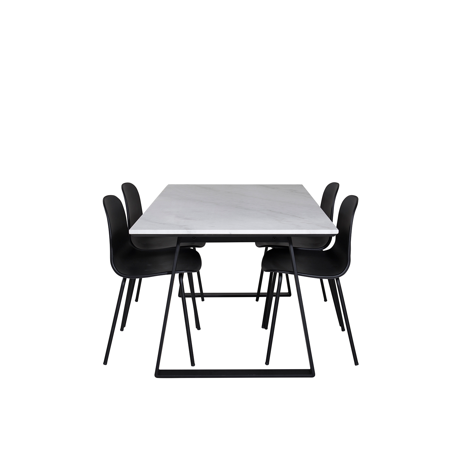Spisegruppe Venture Home Estelle 140 med 4 Ardi Stoler