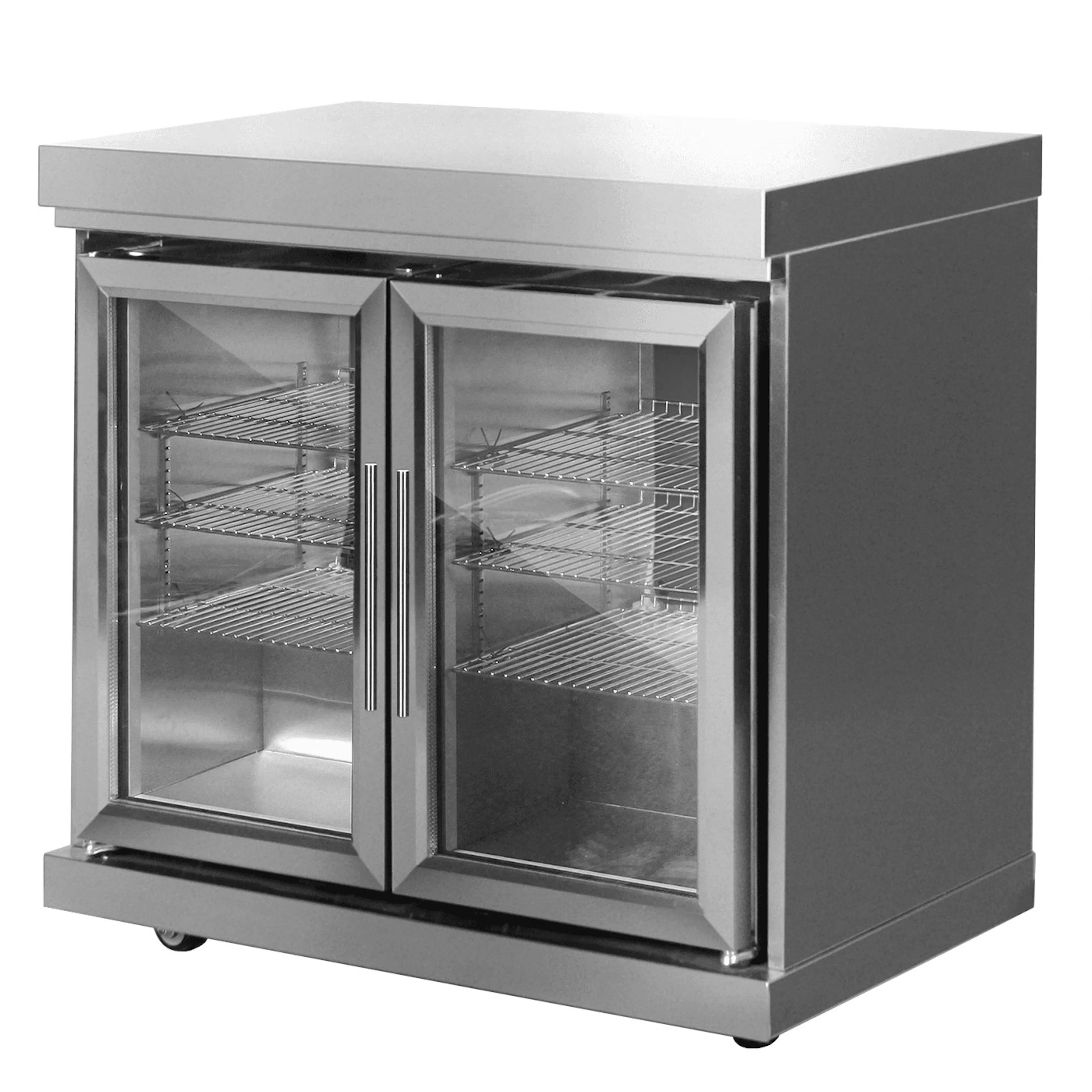 Frittstående Kjøleskap Myoutdoorkitchen Classic Line Rustfritt 304SS Modul med Dobbeltdører