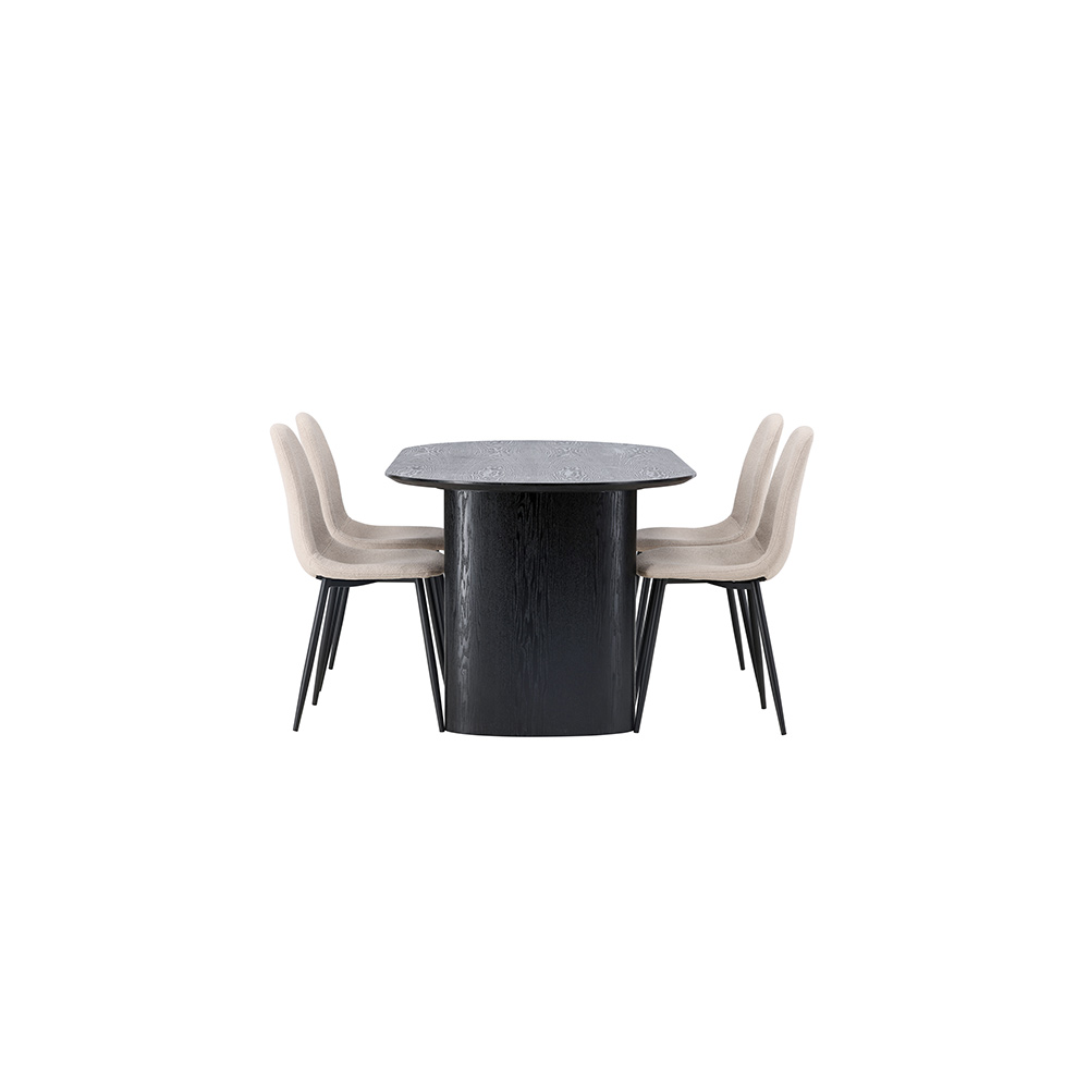 Spisegruppe Venture Home Isolde med 4 stk Polar Stoler