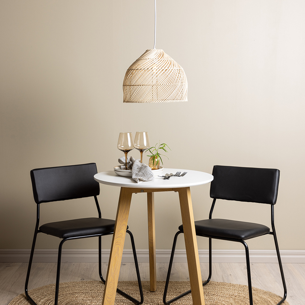 Spisegruppe Venture Home Leonora Ø65 cm med 2 stk Kenth Stoler