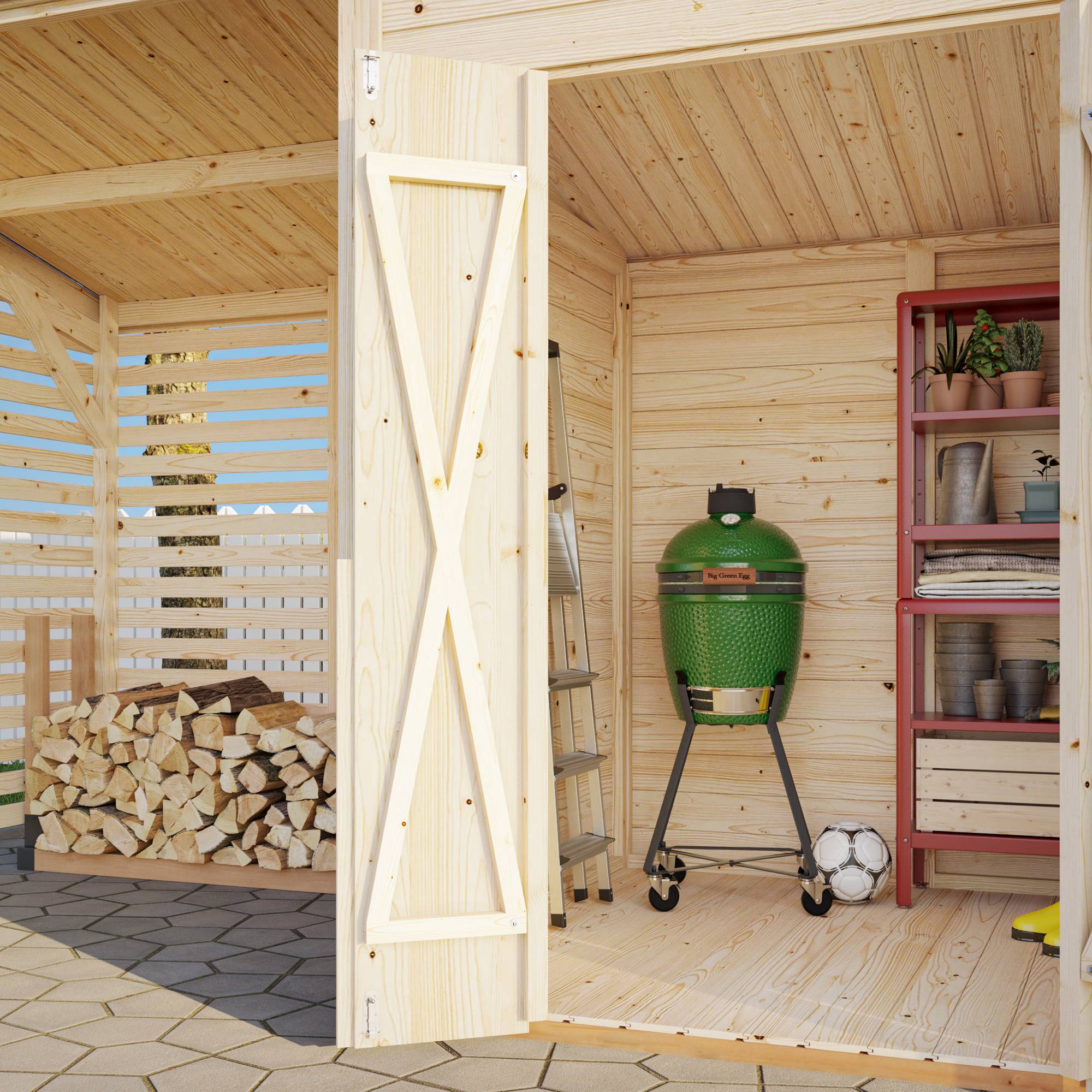 Redskapsbod Palmako Leif 3,0 + 2,9 m2