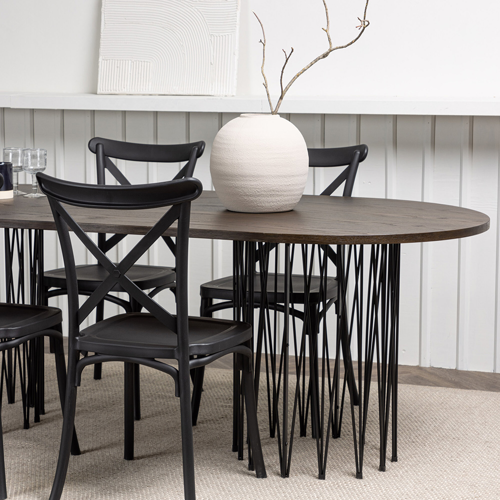 Spisegruppe furniture/fashion Stone med 4 Crosett Stoler
