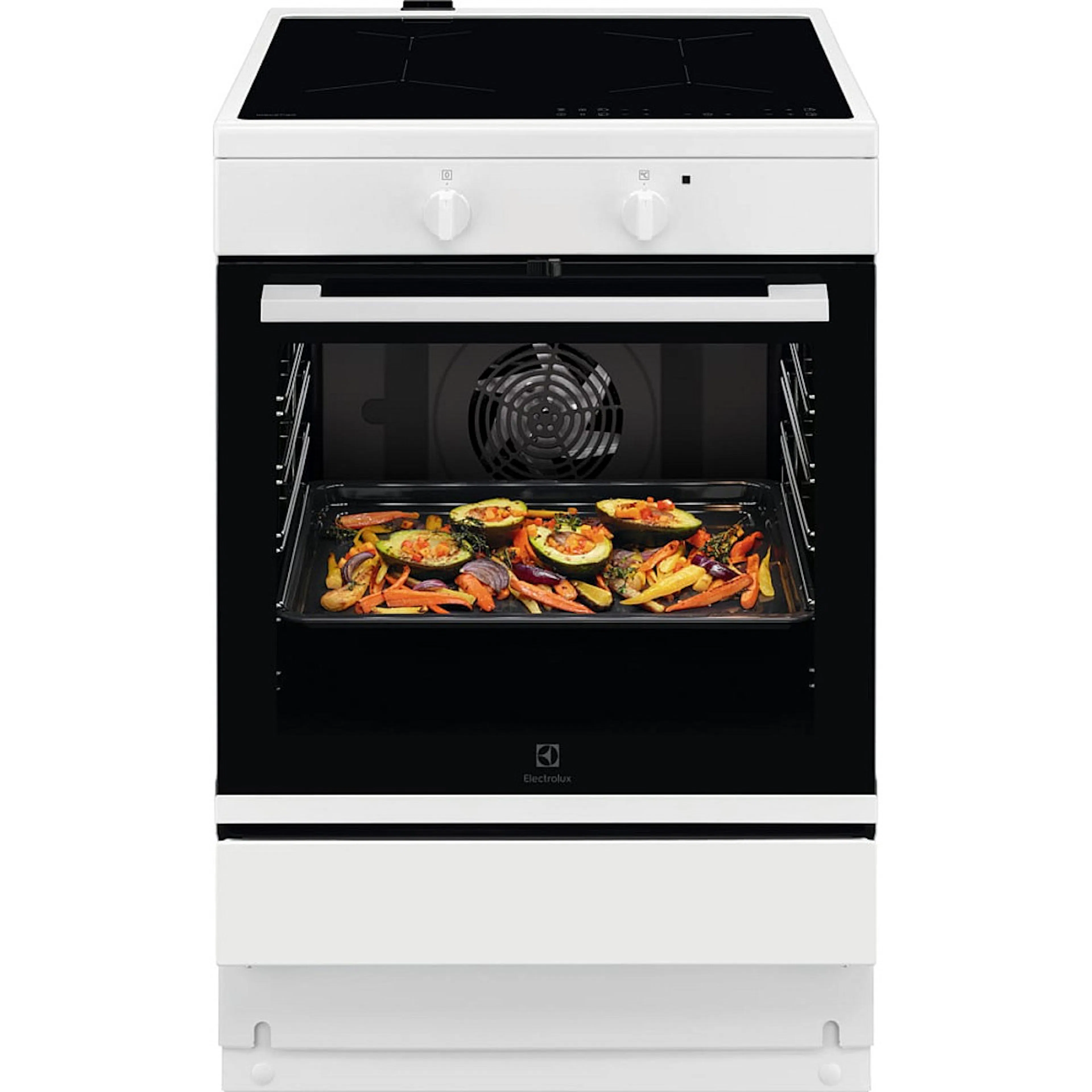 Induksjonsovn Electrolux LKI64404SW med Selvrensende Ovn og Hob2Hood